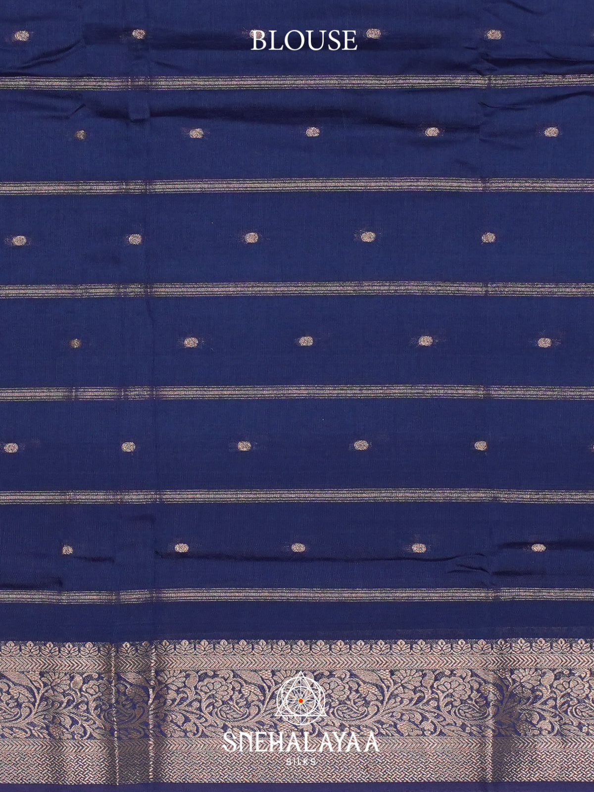 Blue Chanderi Saree