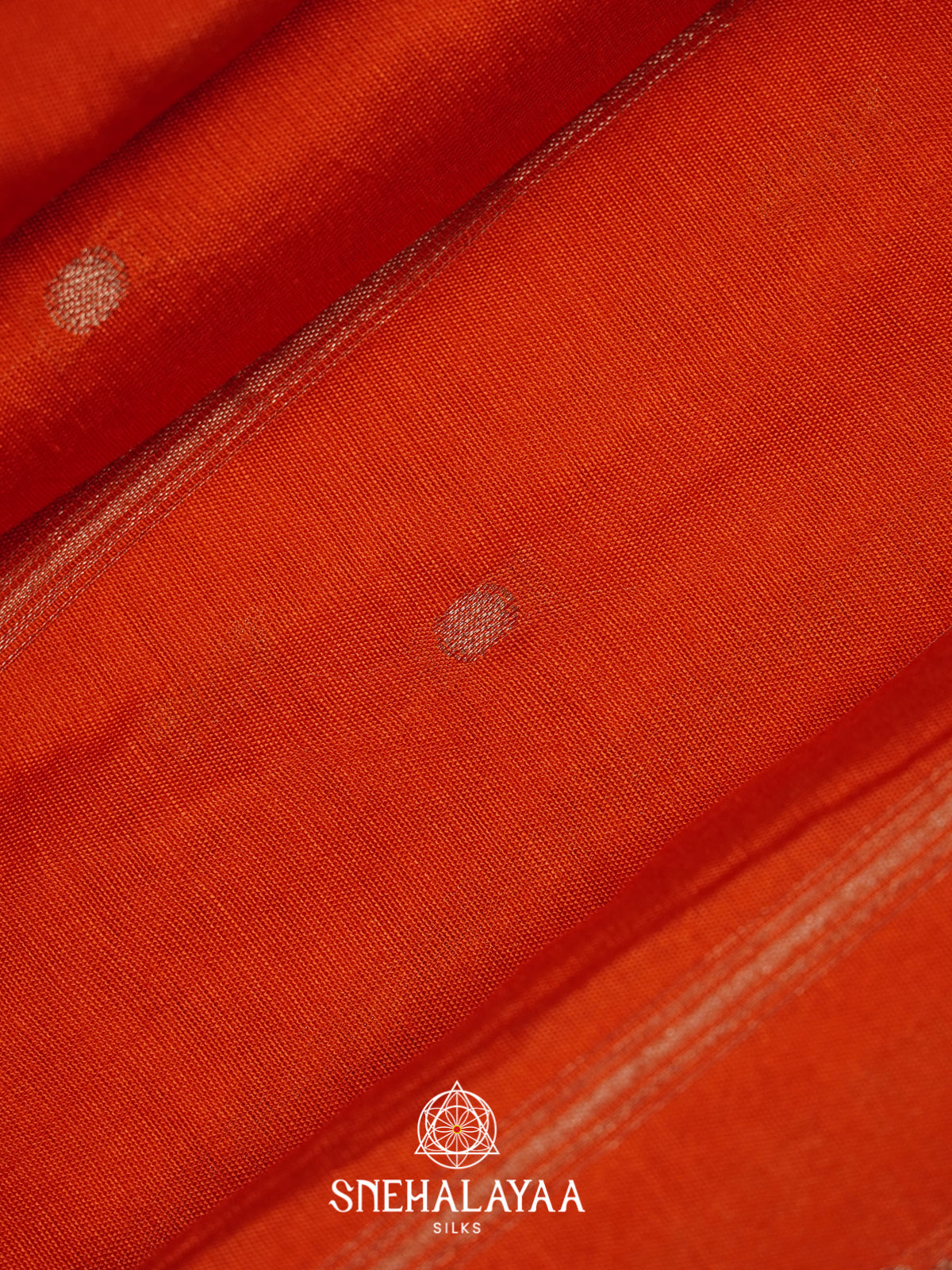Orange Chanderi Saree
