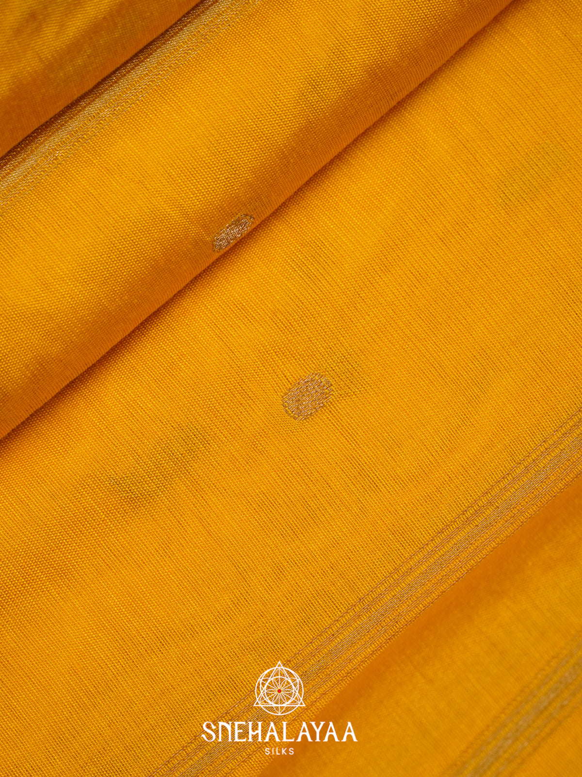 Yellow Chanderi Saree