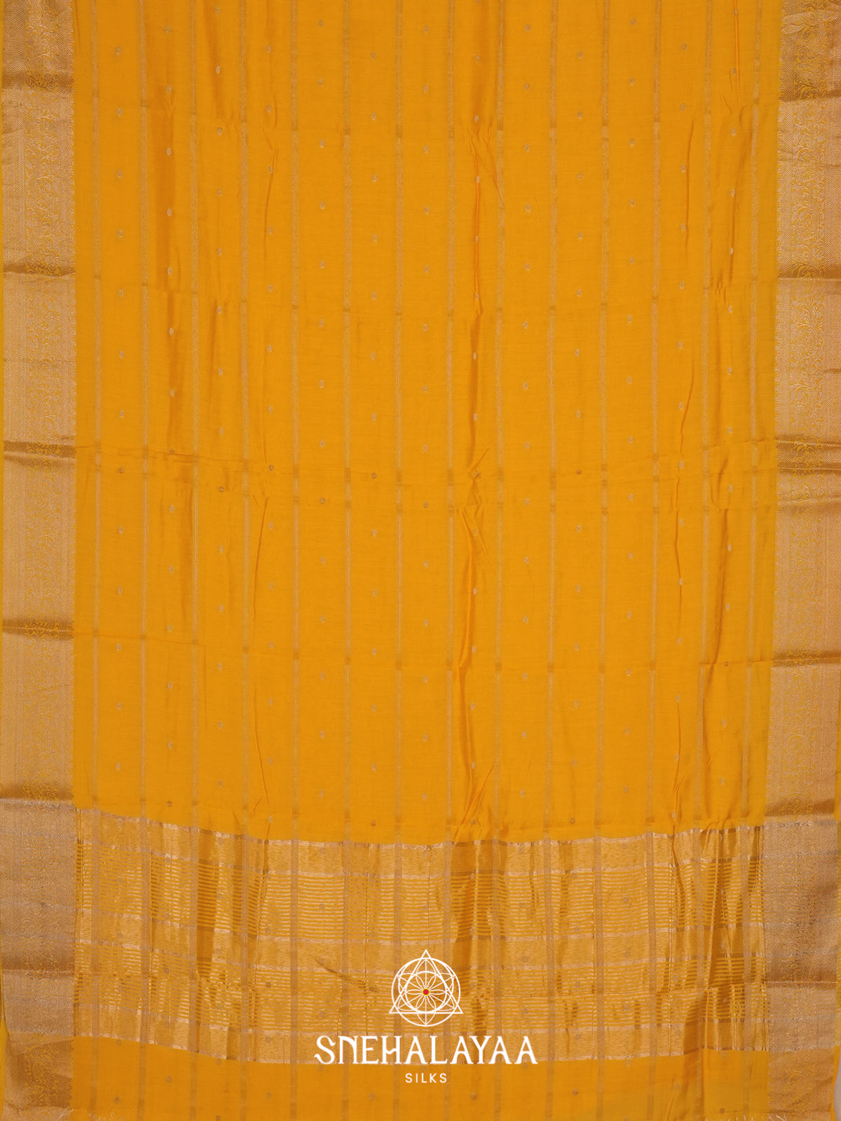 Yellow Chanderi Saree