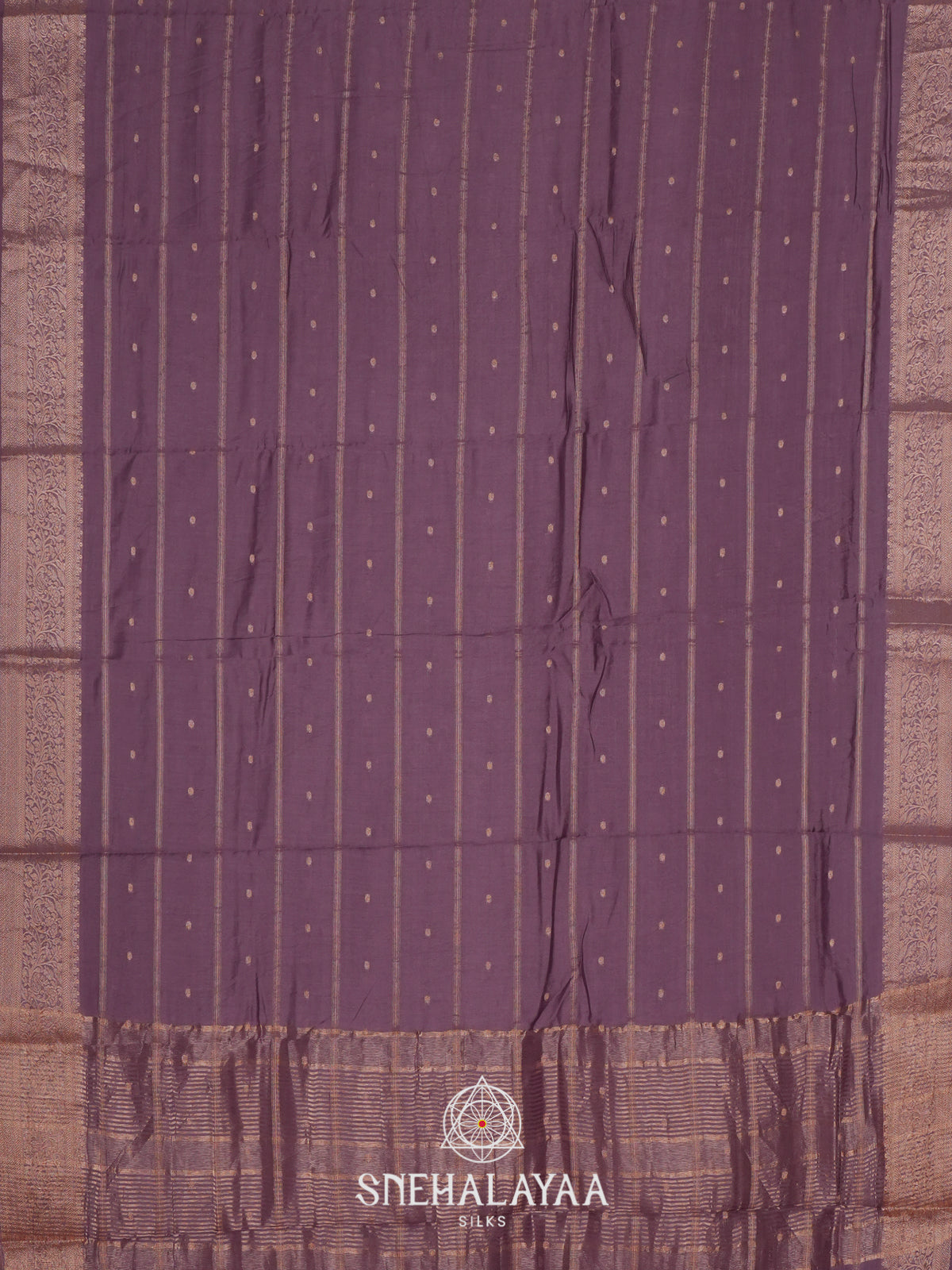 Taupe Chanderi Saree