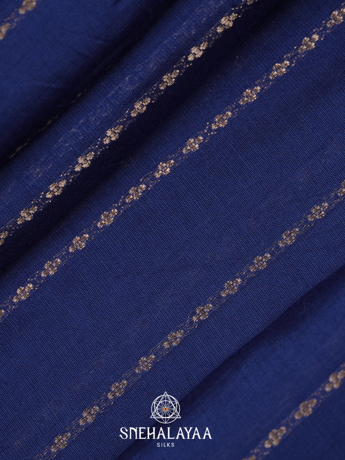 Peacock Blue Chanderi Saree