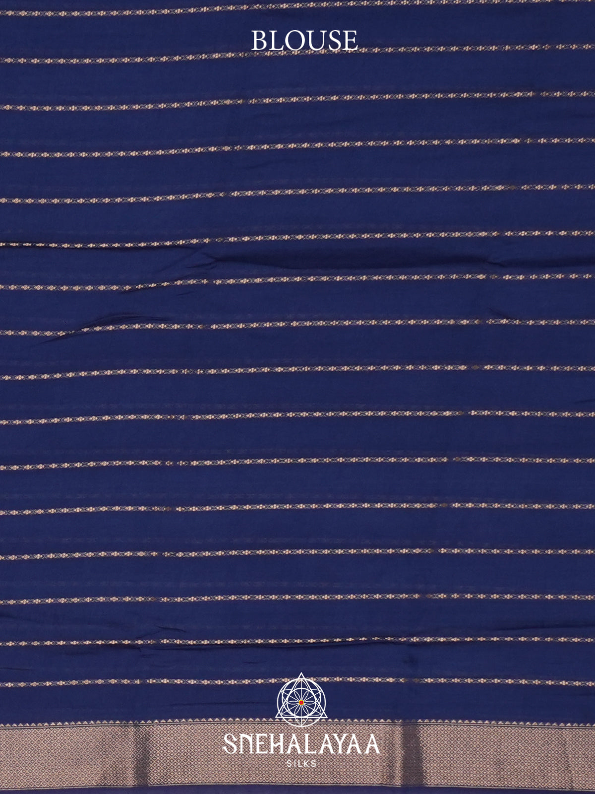 Peacock Blue Chanderi Saree