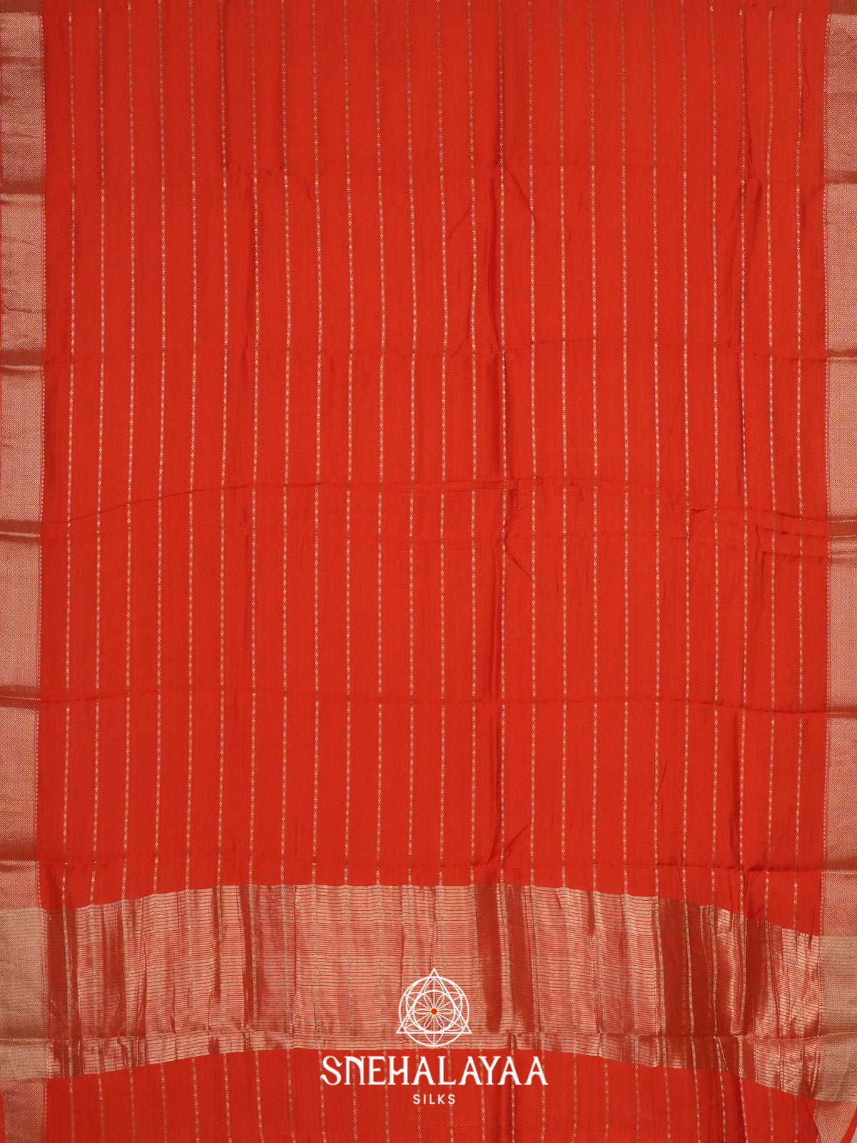 Orange Chanderi Saree