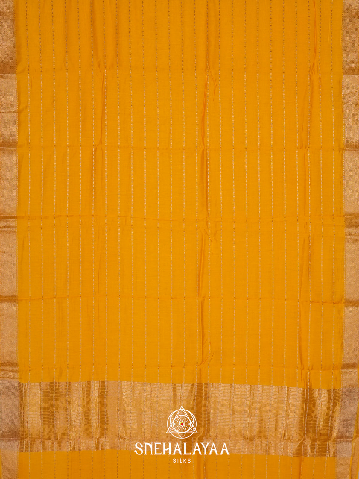 Yellow Chanderi Saree