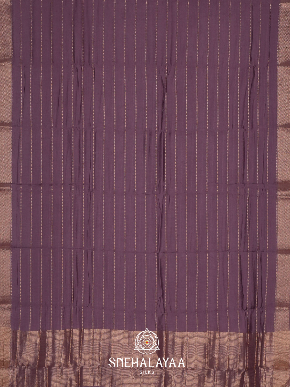 Dusty Mauve Chanderi Saree