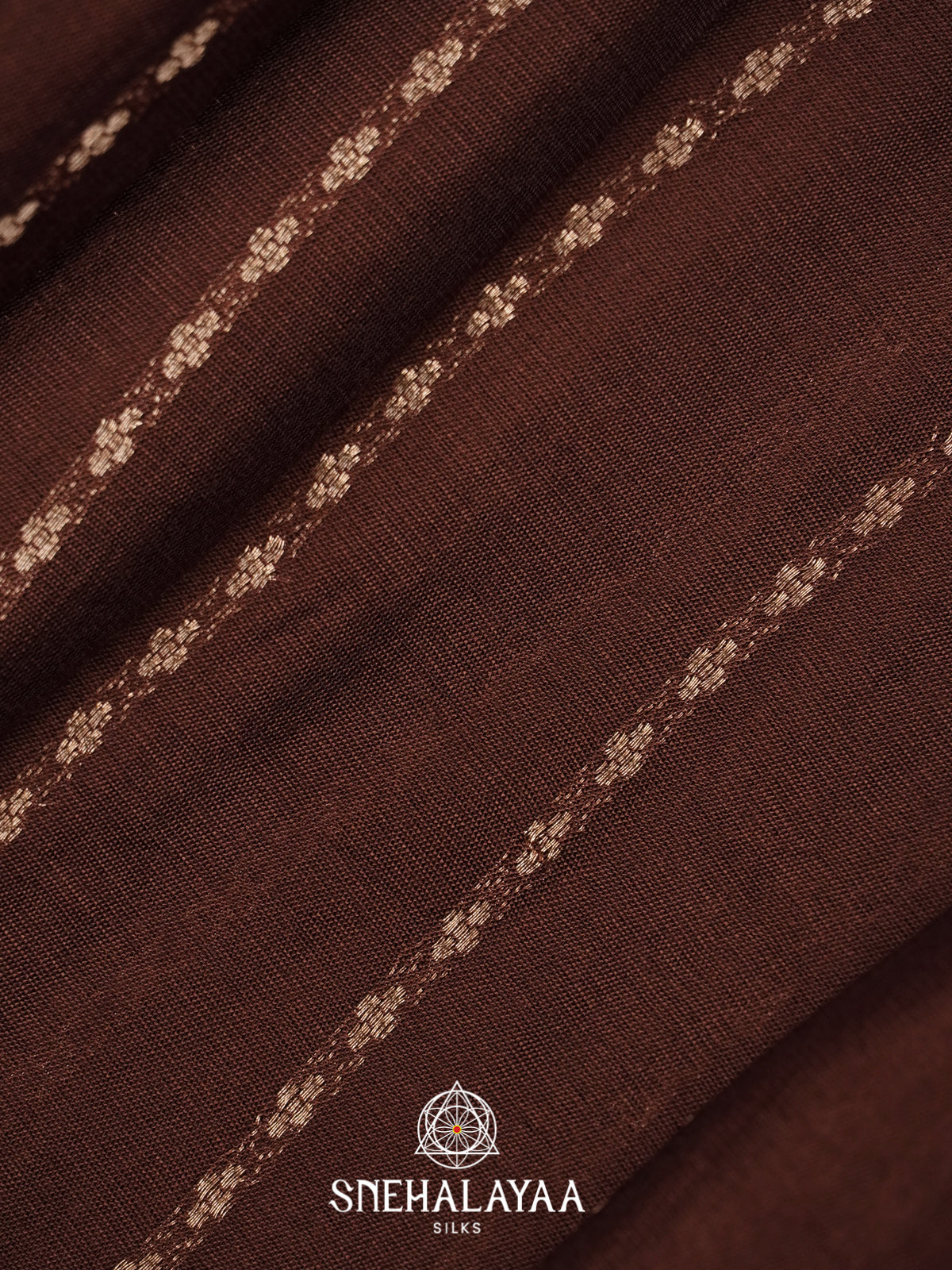 Brown Chanderi Saree