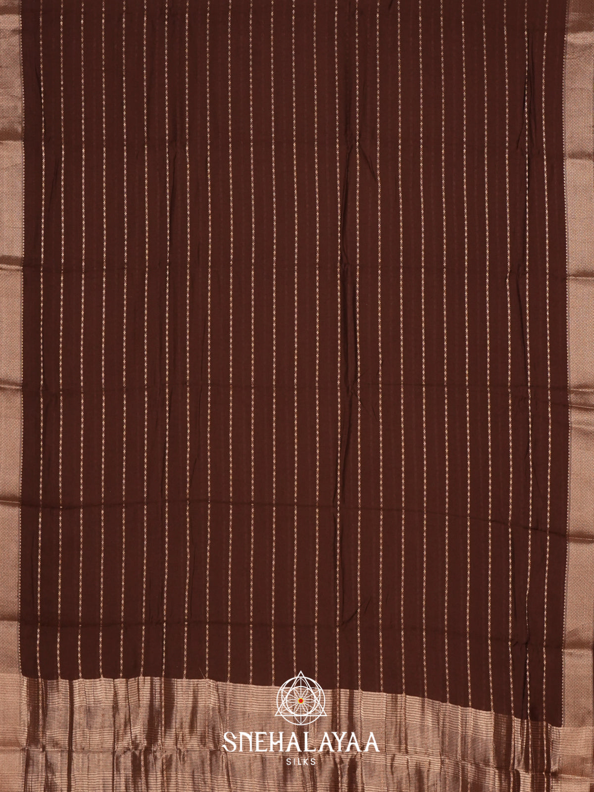Brown Chanderi Saree