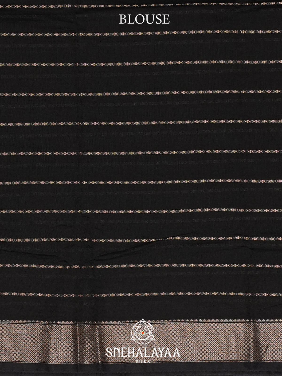 Black Chanderi Saree
