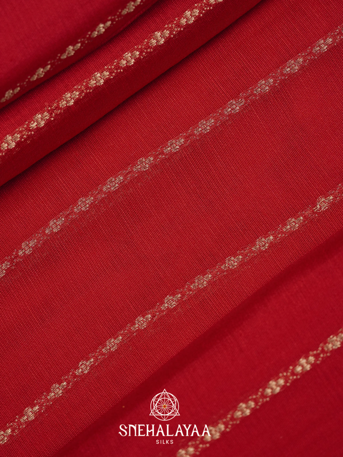 Red Chanderi Saree