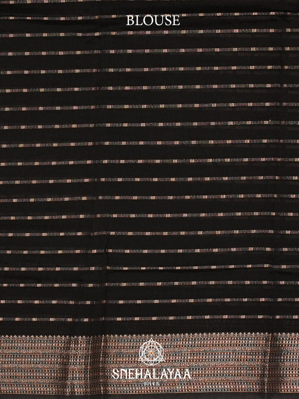 Black Chanderi Saree