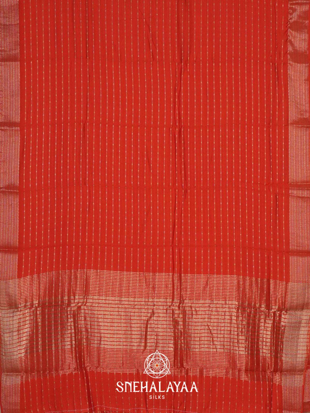 Orange Chanderi Saree