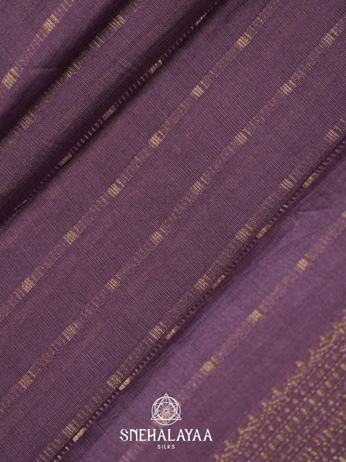 Dusty Mauve Chanderi Saree