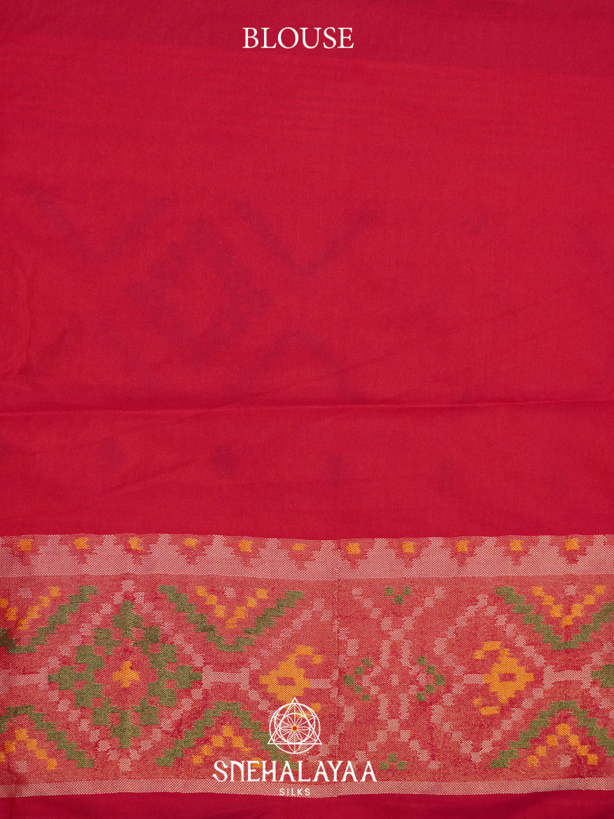 Ramar Blue Semi Patola Saree