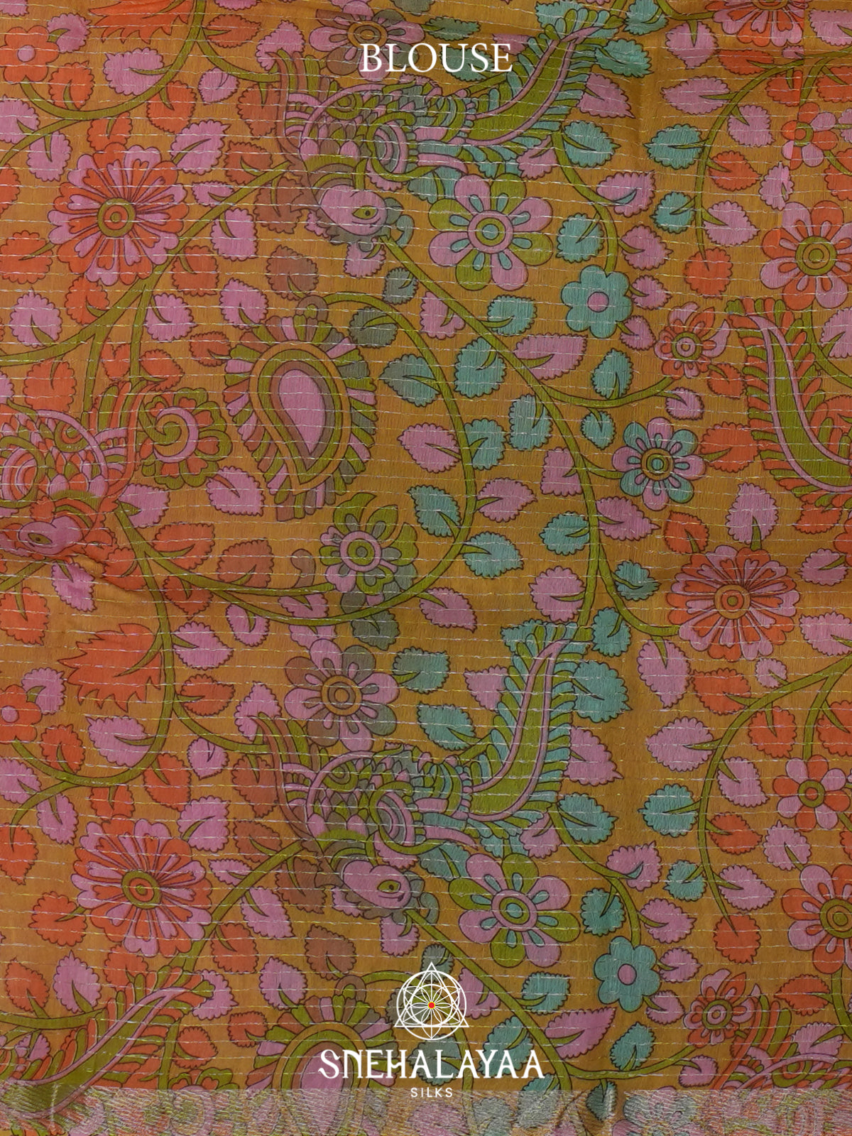 Rose Pink Mangalagiri Silk Cotton Saree