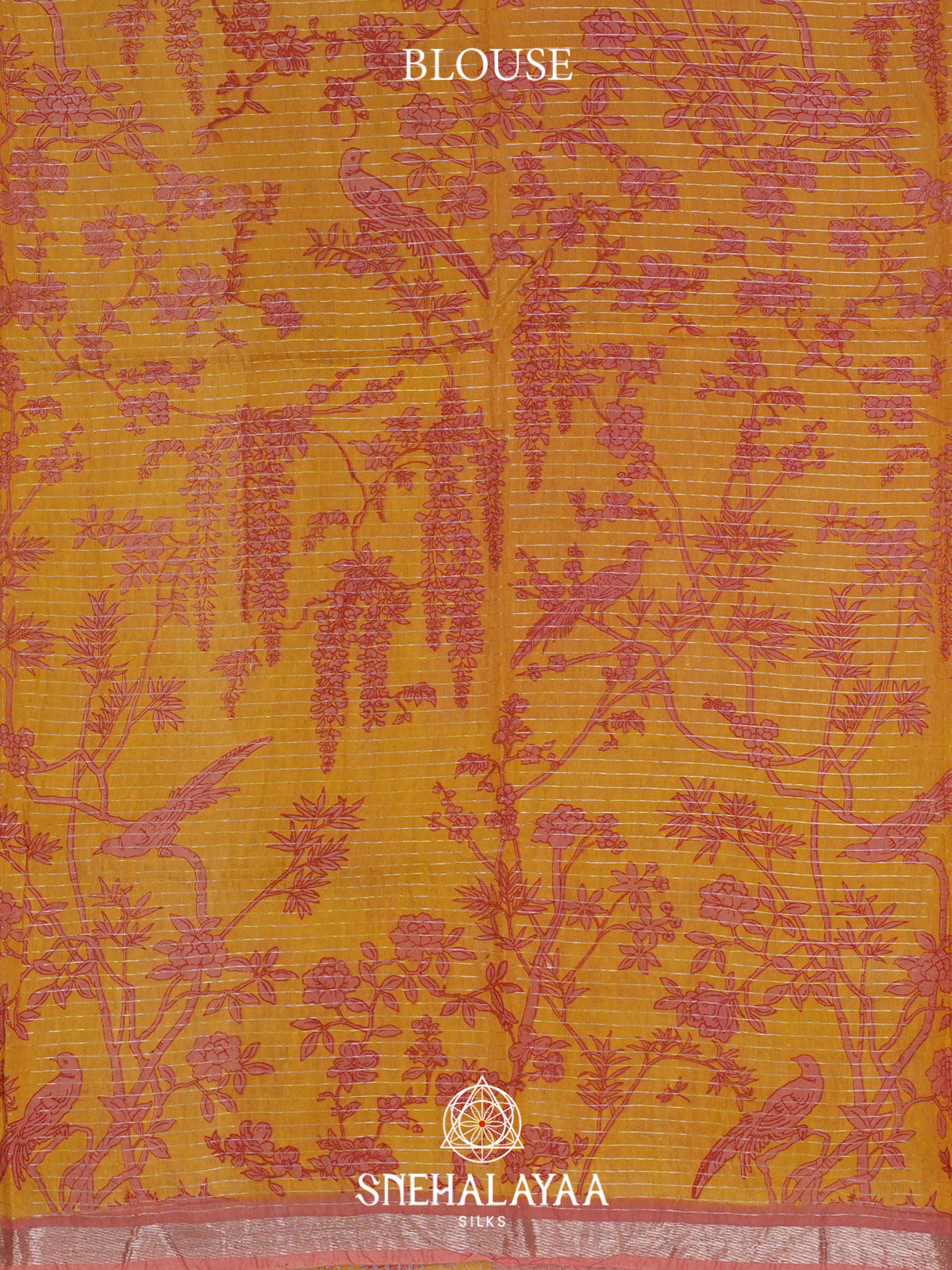 Peach Mangalagiri Silk Cotton Saree