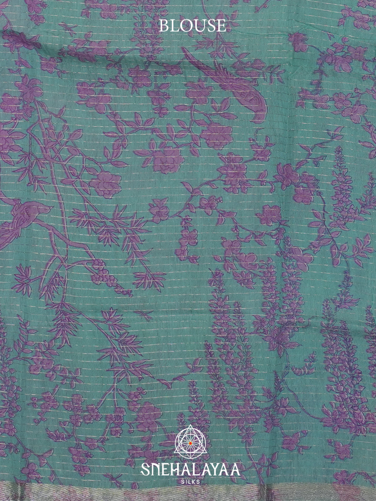 Lavender Mangalagiri Silk Cotton Saree