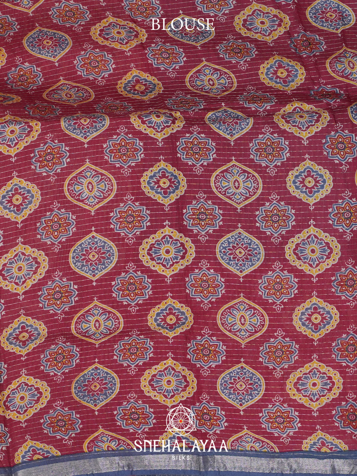 Blue Mangalagiri Silk Cotton Saree