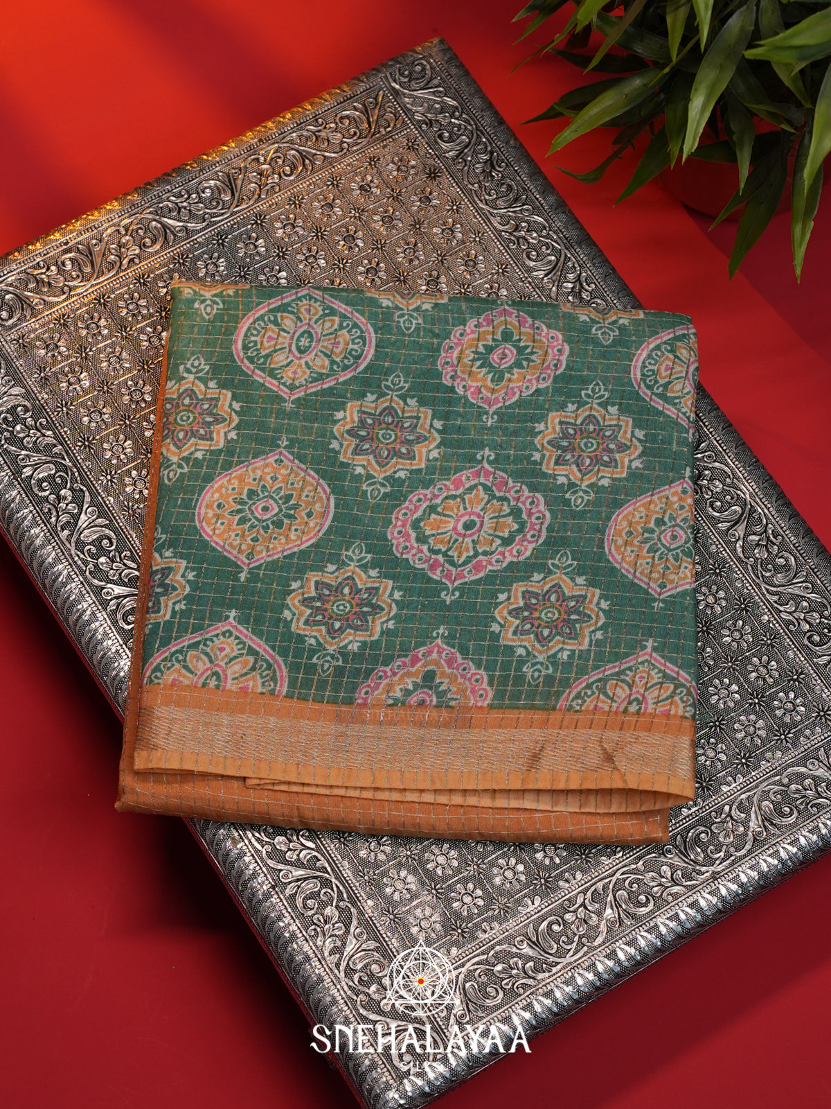 Yellow Mangalagiri Silk Cotton Saree