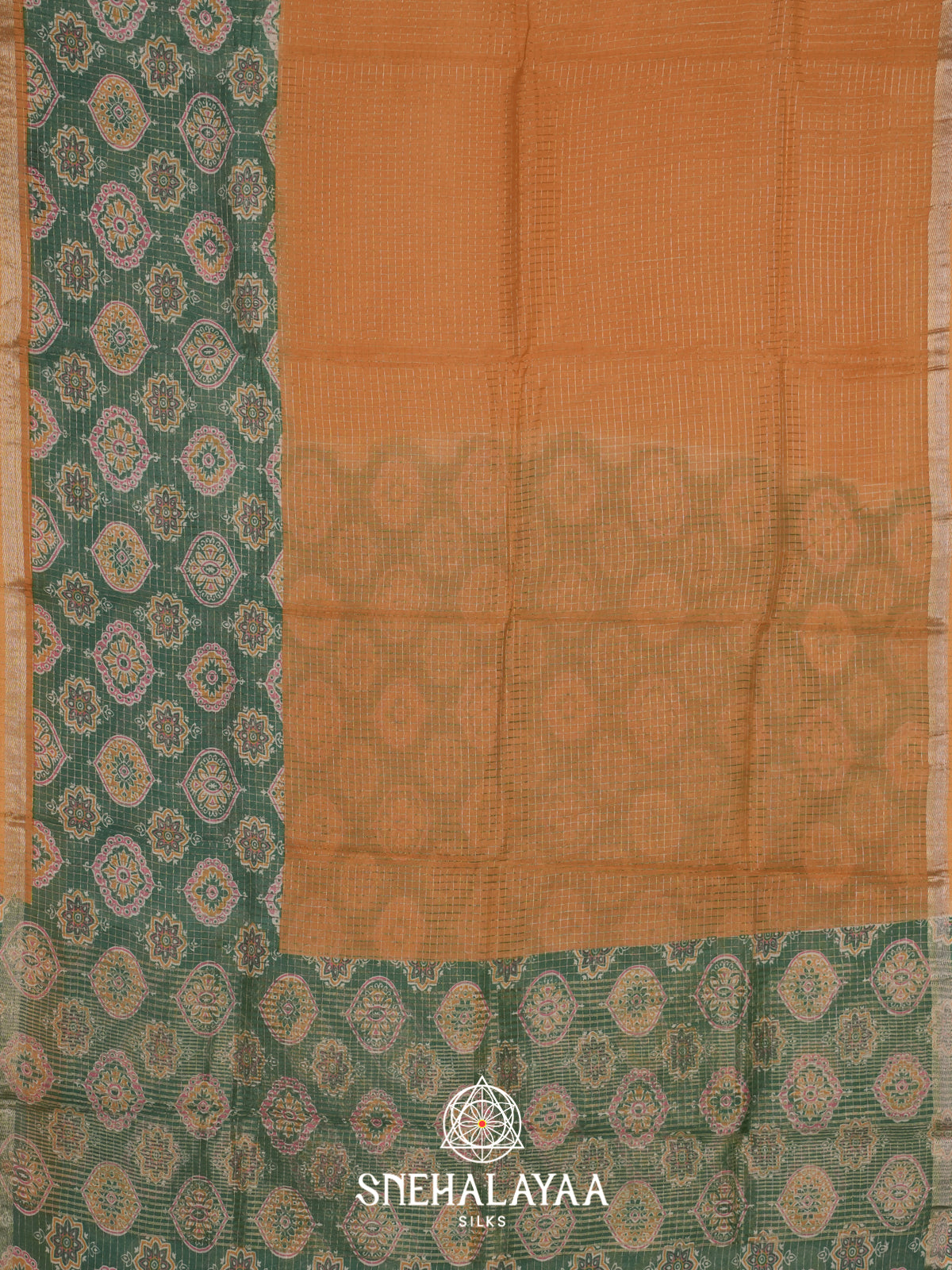 Yellow Mangalagiri Silk Cotton Saree