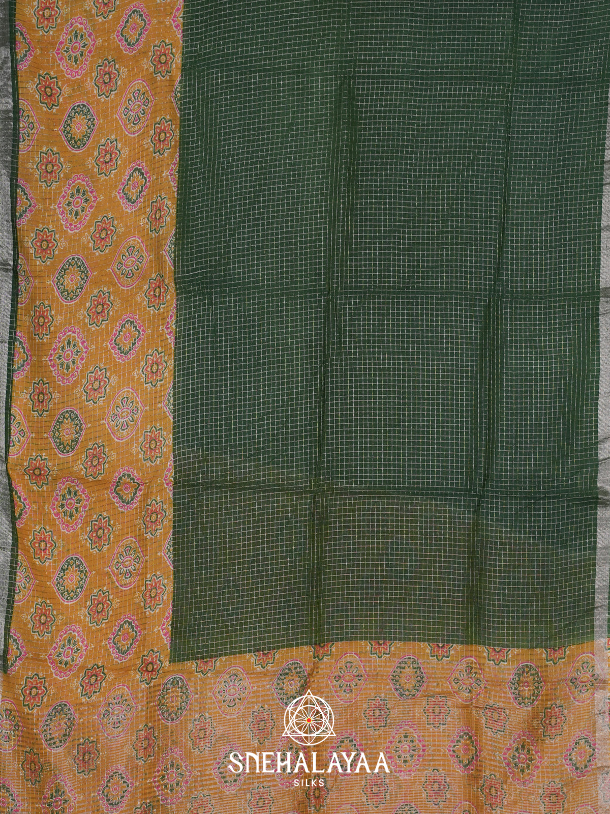Green Mangalagiri Silk Cotton Saree