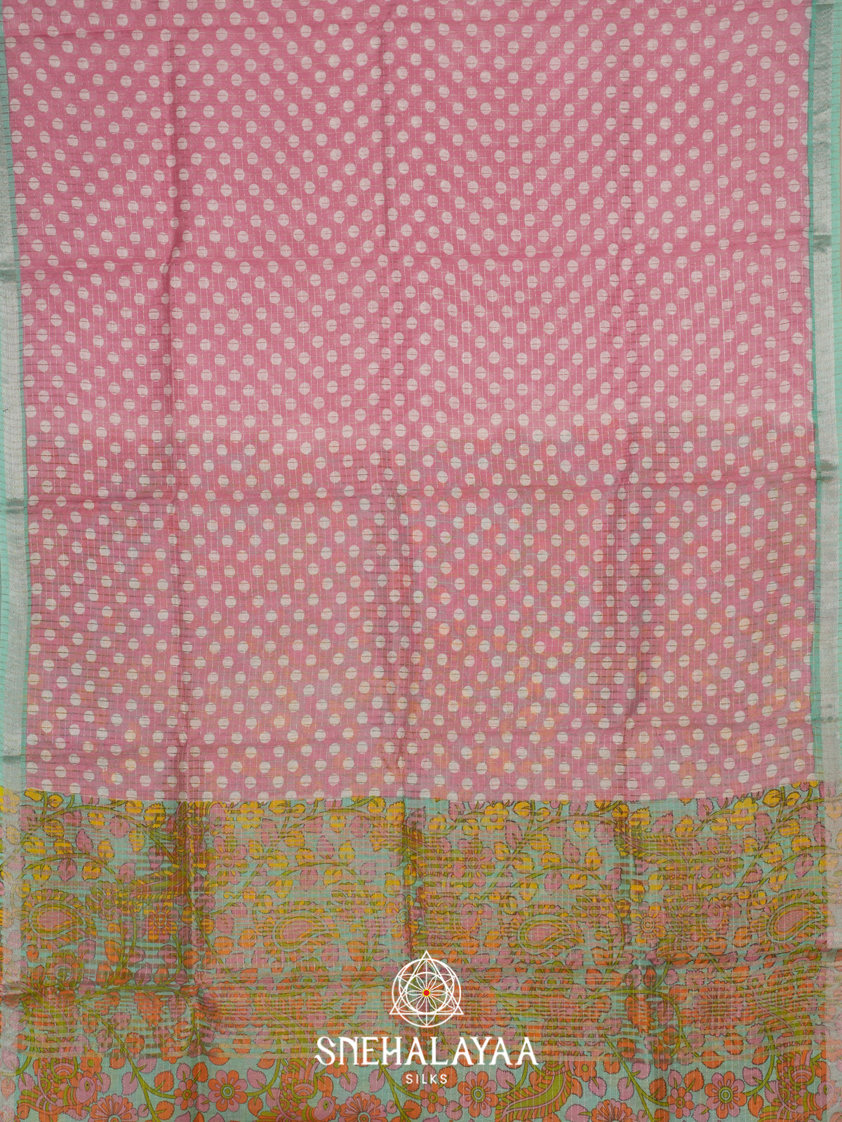 Mauve Pink Mangalagiri Silk Cotton Saree