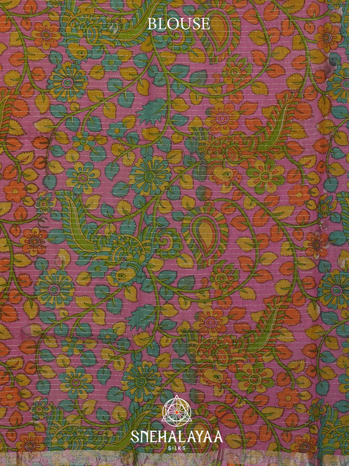 Lime Yellow Mangalagiri Silk Cotton Saree