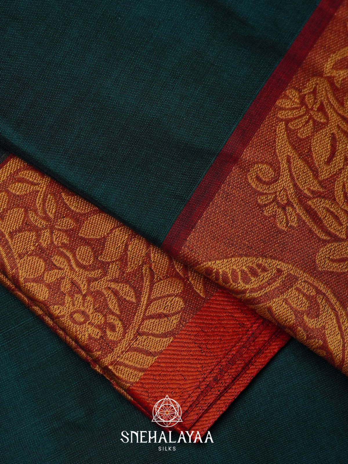 Peacock Green Bengal Cotton Saree