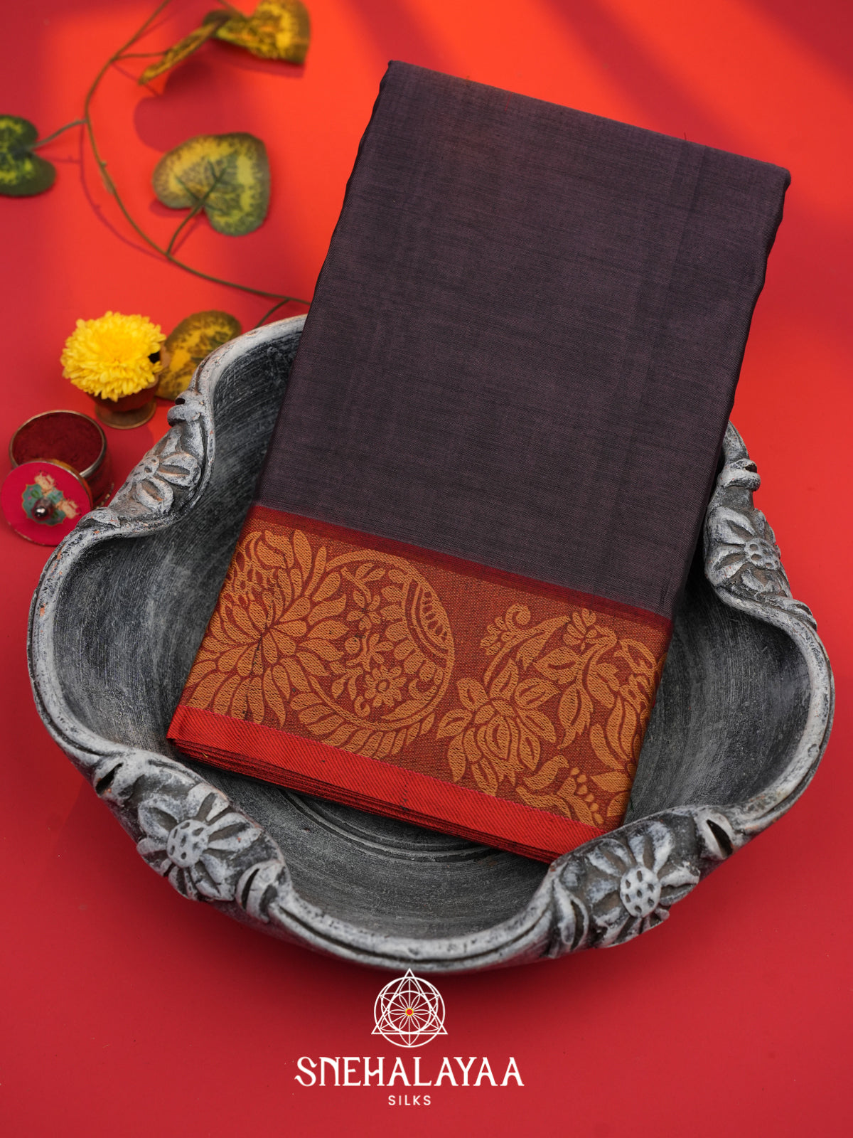Purple Bengal Cotton Saree