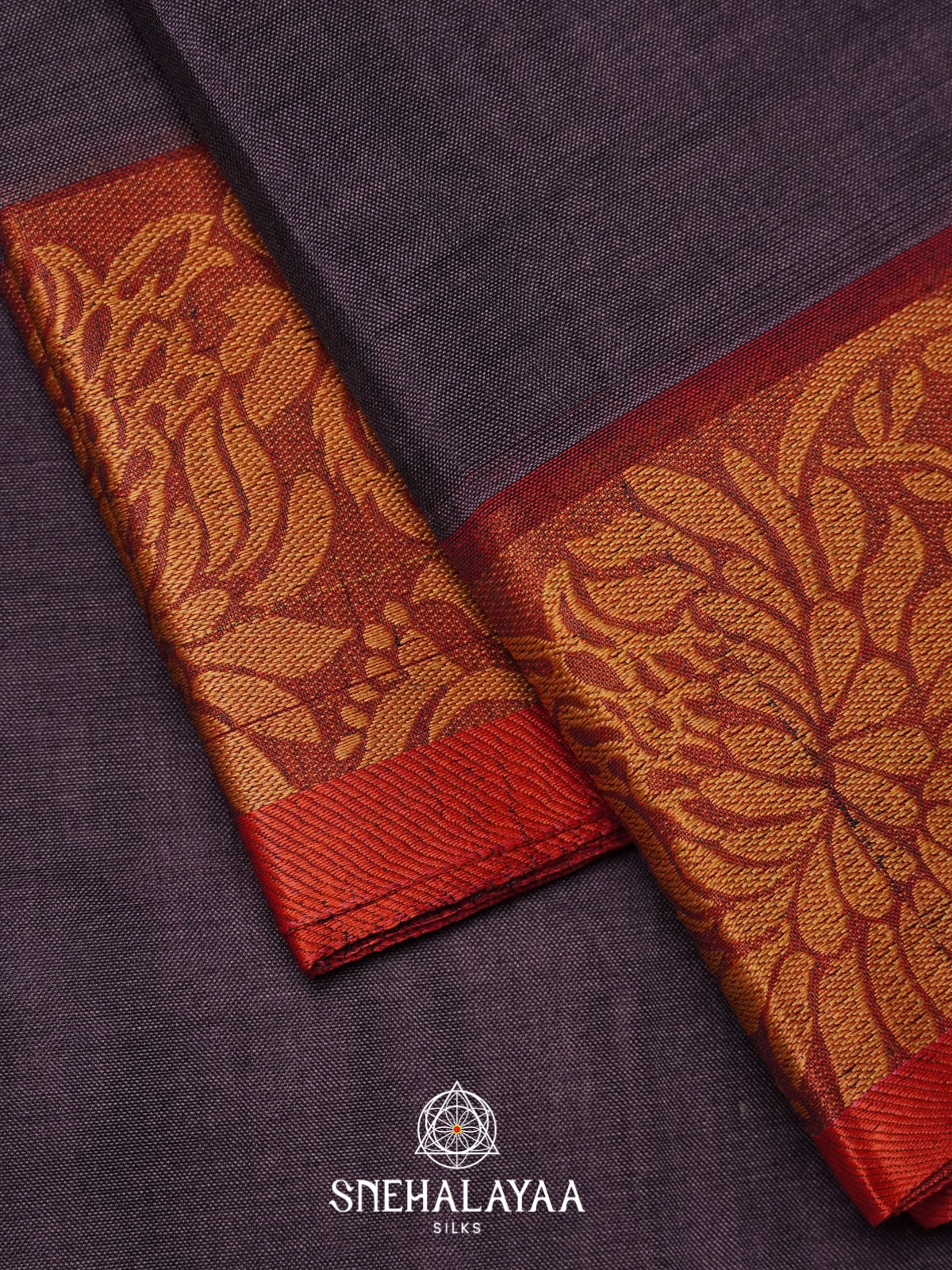 Purple Bengal Cotton Saree