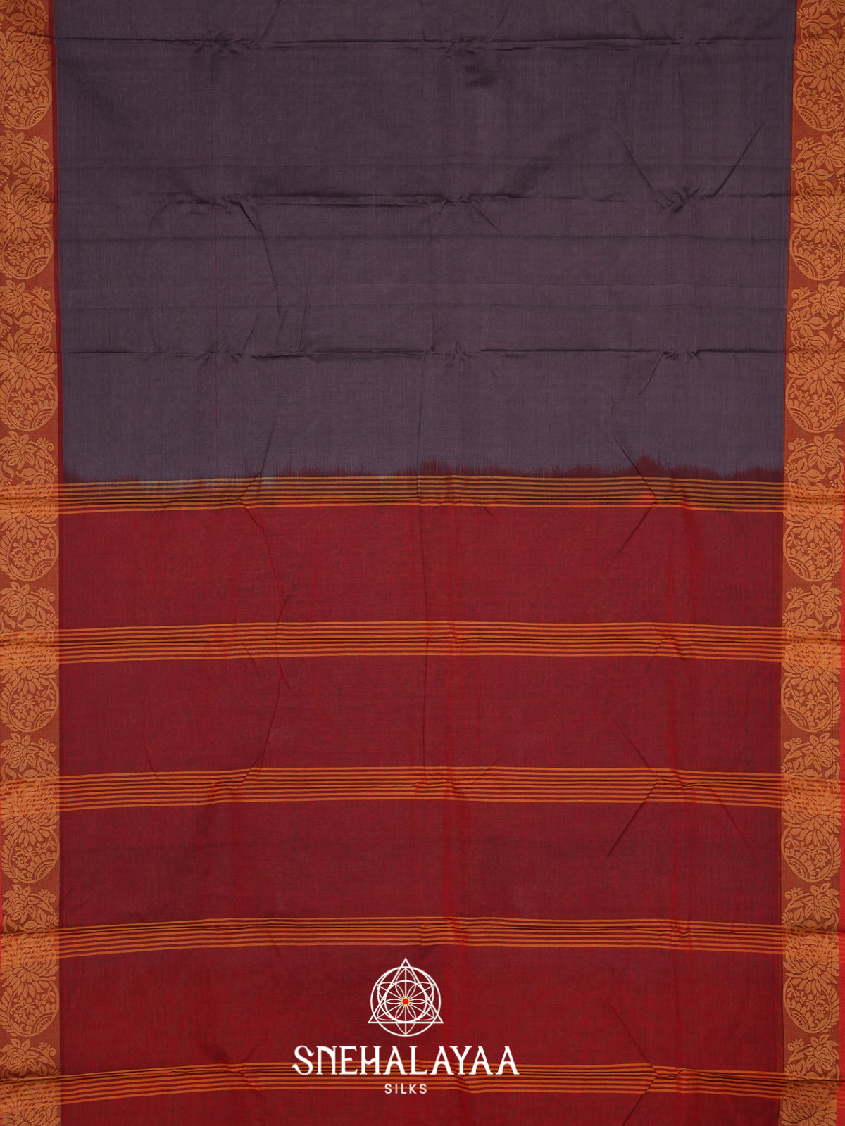 Purple Bengal Cotton Saree