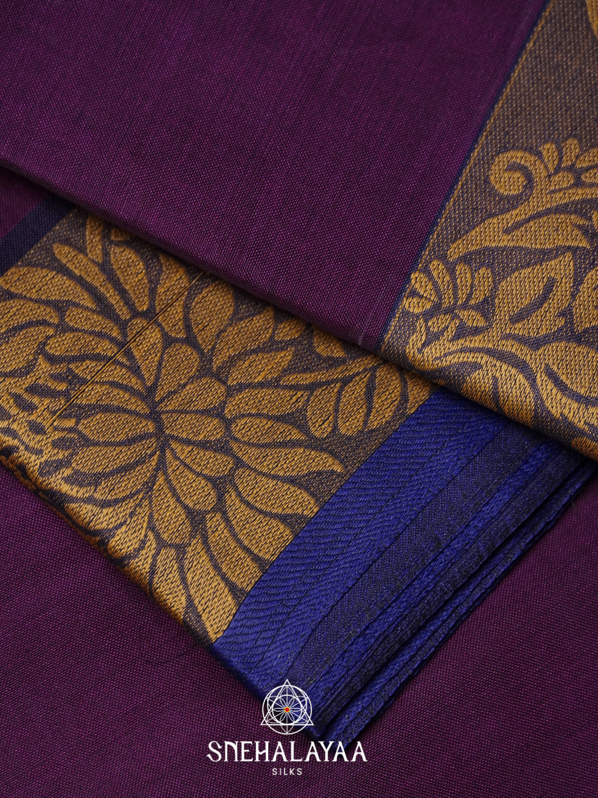 Purple Bengal Cotton Saree