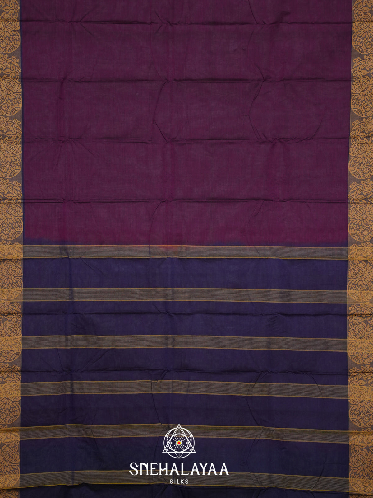 Purple Bengal Cotton Saree