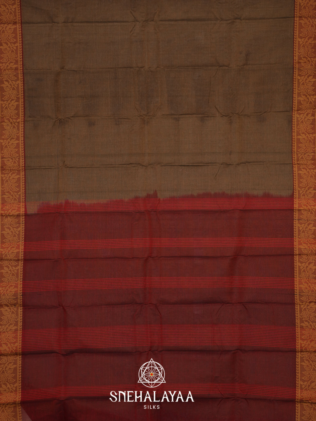 Brown Bengal Cotton Saree