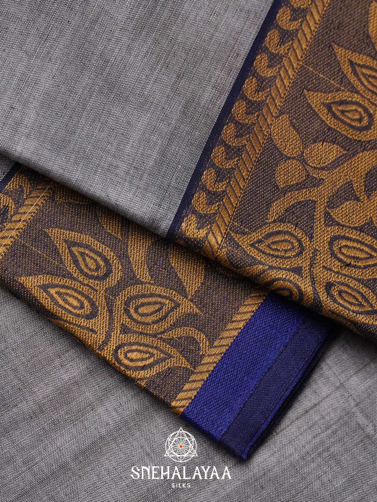 Grey Bengal Cotton Saree