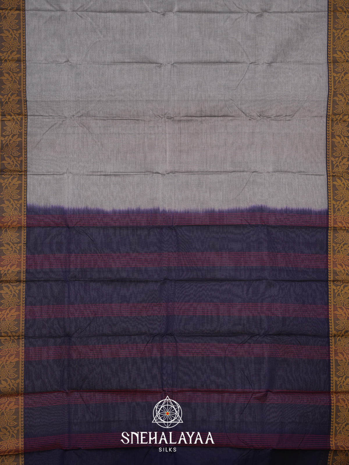 Grey Bengal Cotton Saree