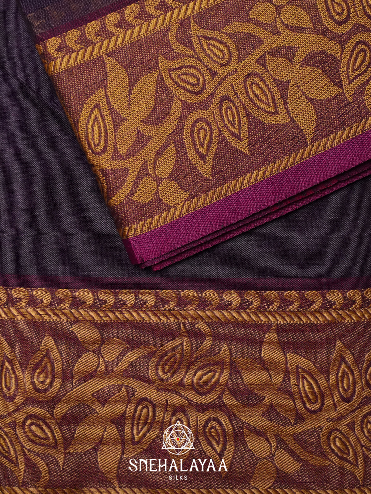 Purple Bengal Cotton Saree