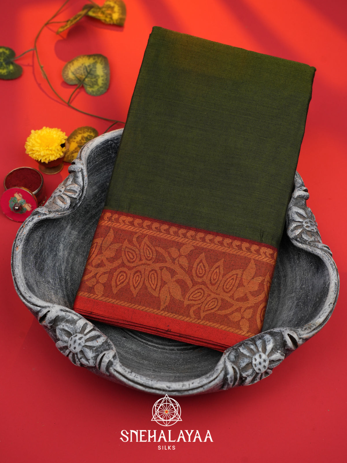 Green Bengal Cotton Saree