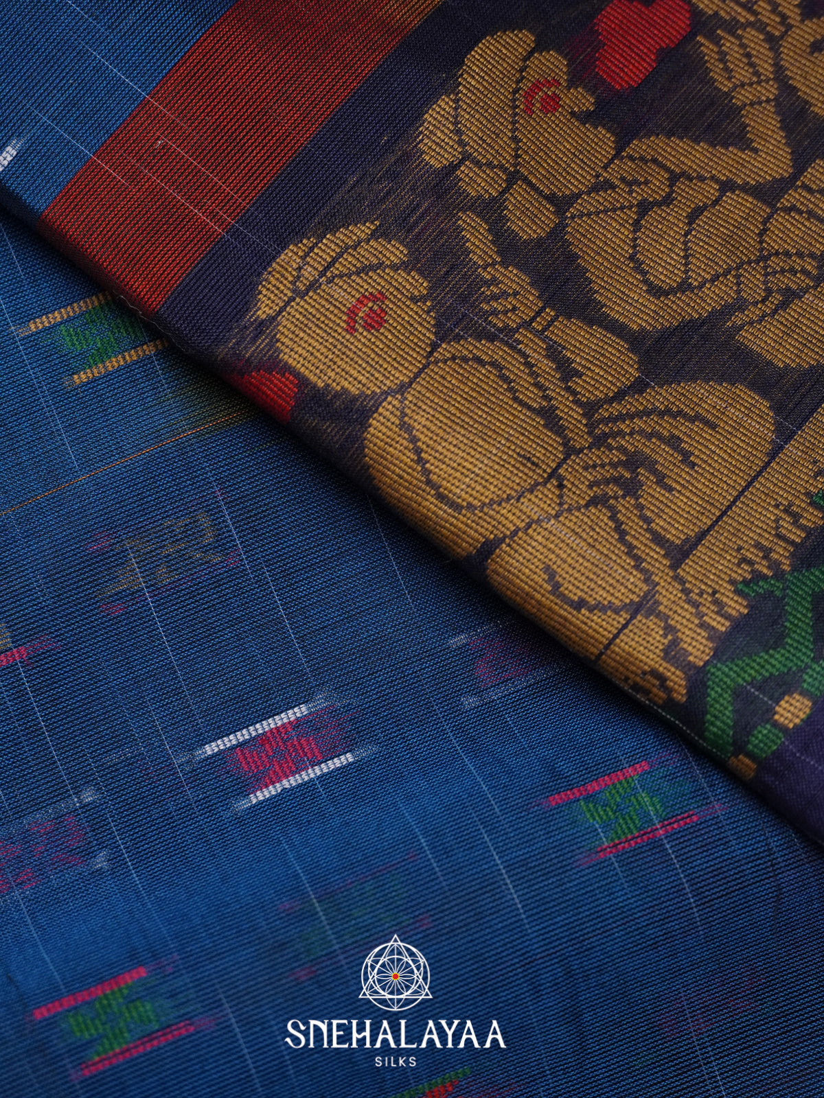 Blue Bengal Cotton Saree