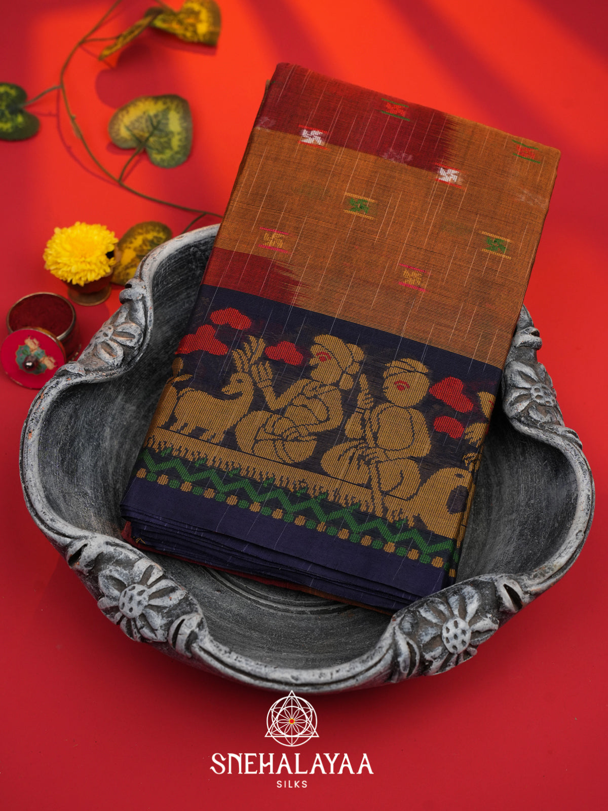 Green Bengal Cotton Saree