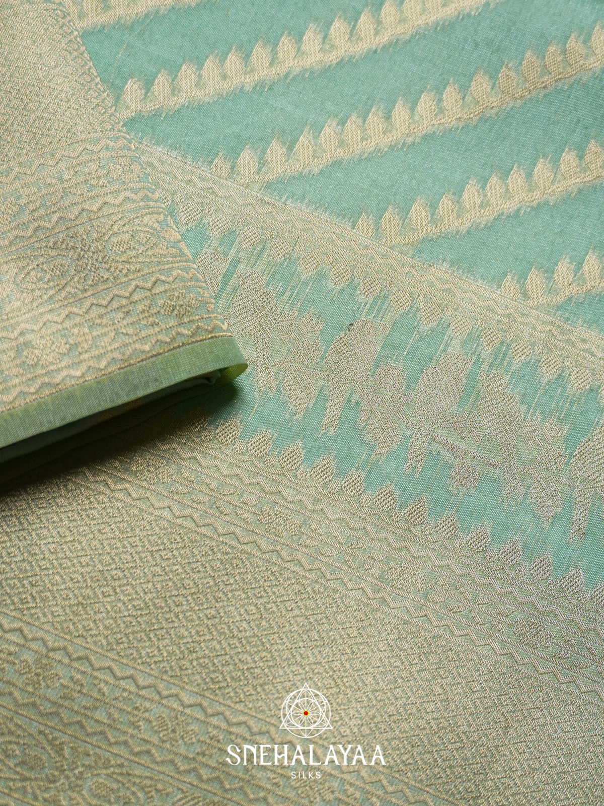 Sea Green Jute Saree