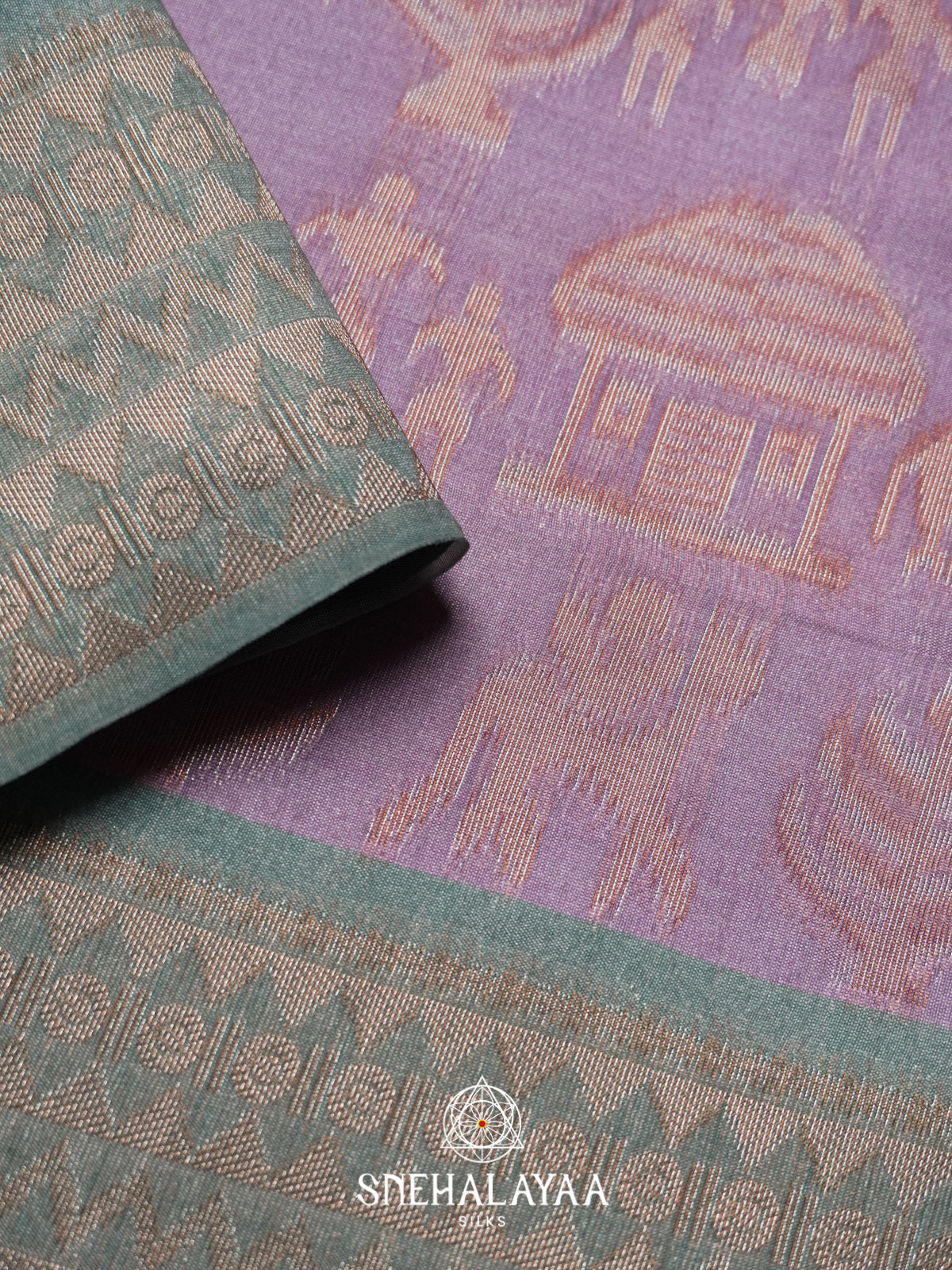 Violet Jute Saree