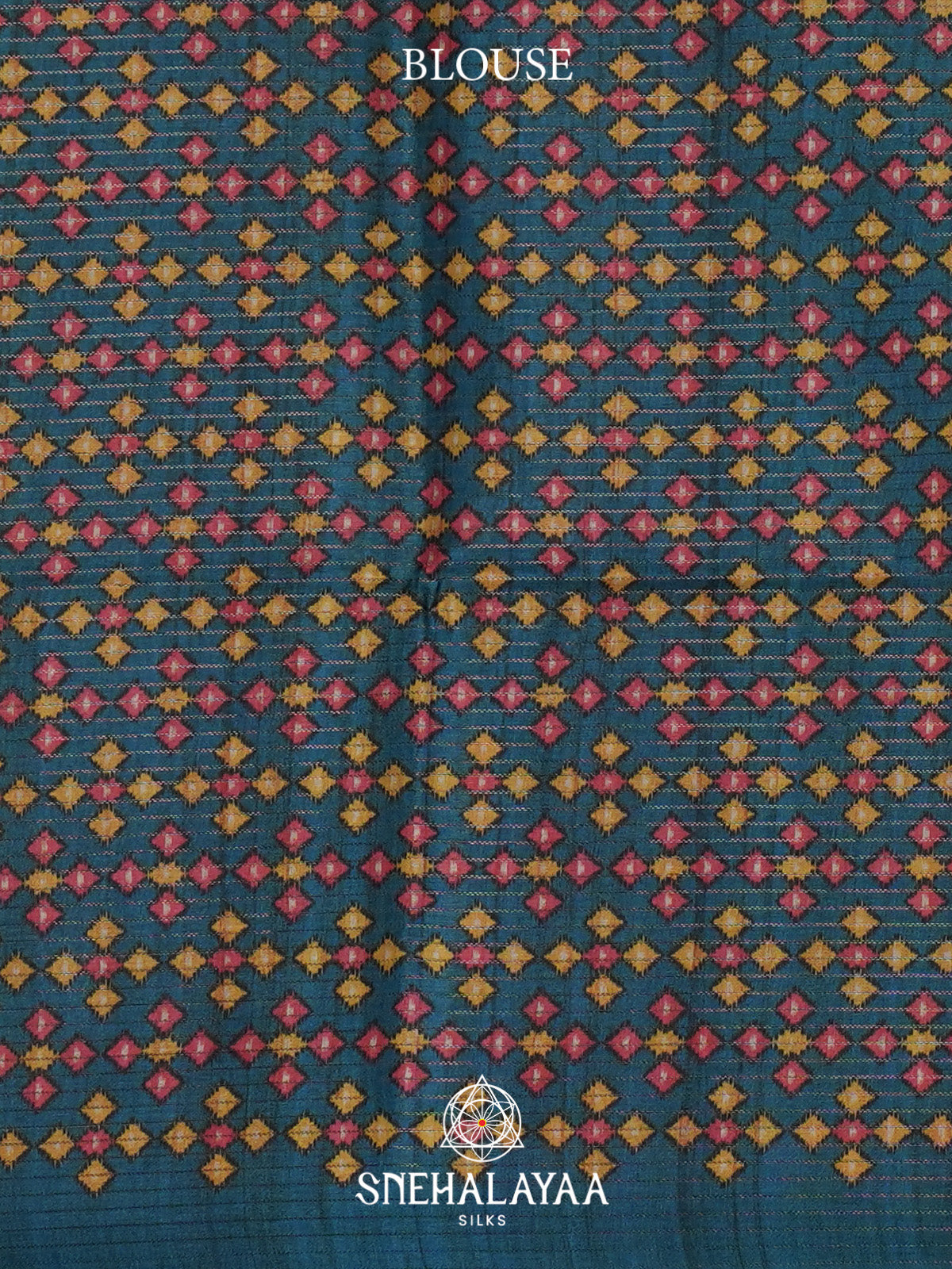Peacock Blue Tussar Saree