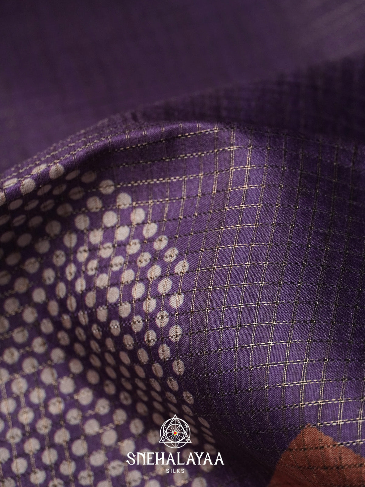 Purple Tussar Saree