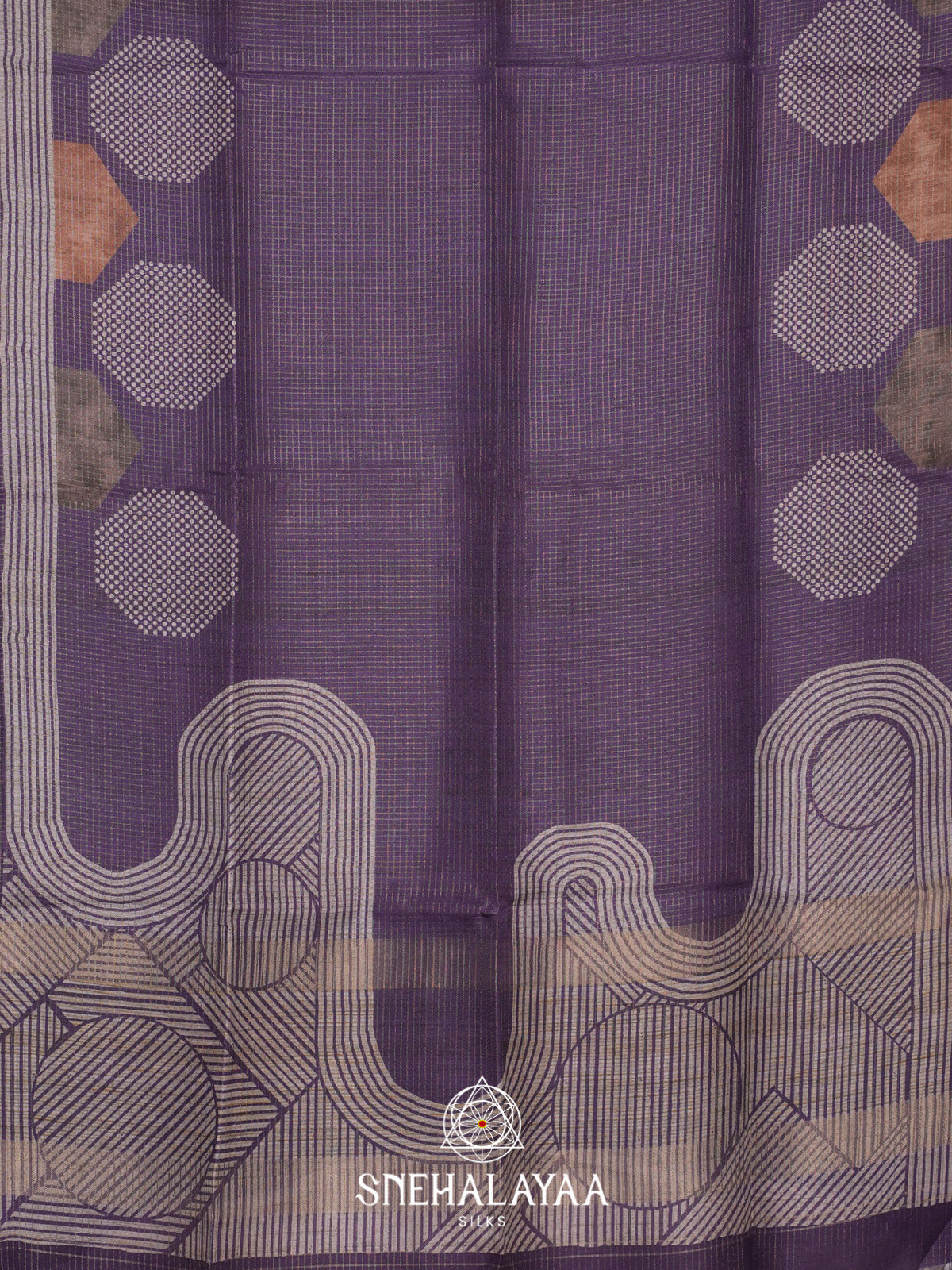 Purple Tussar Saree