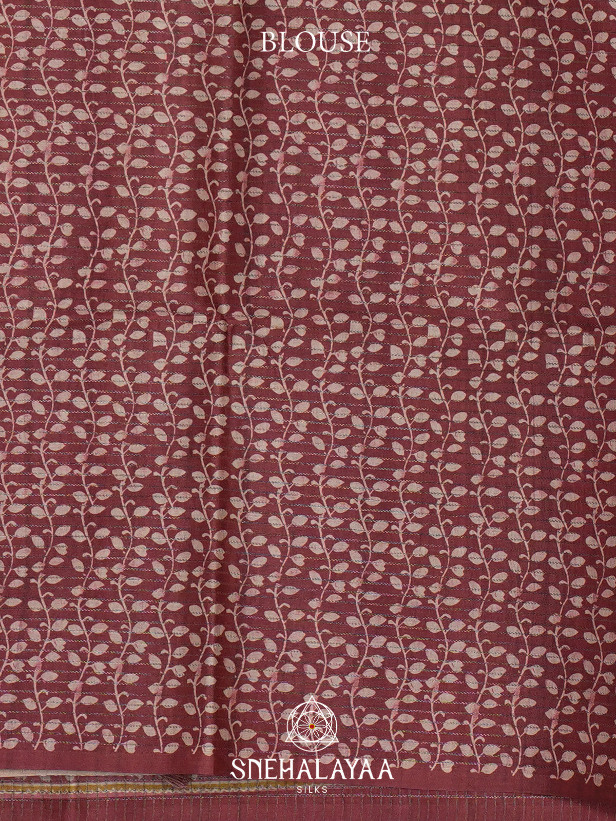 Maroon Tussar Saree