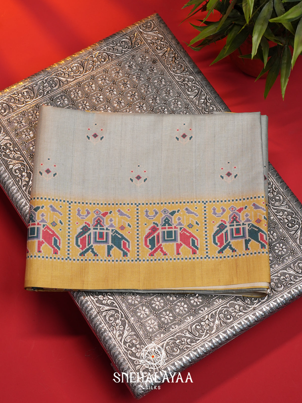 Off White Jute Saree
