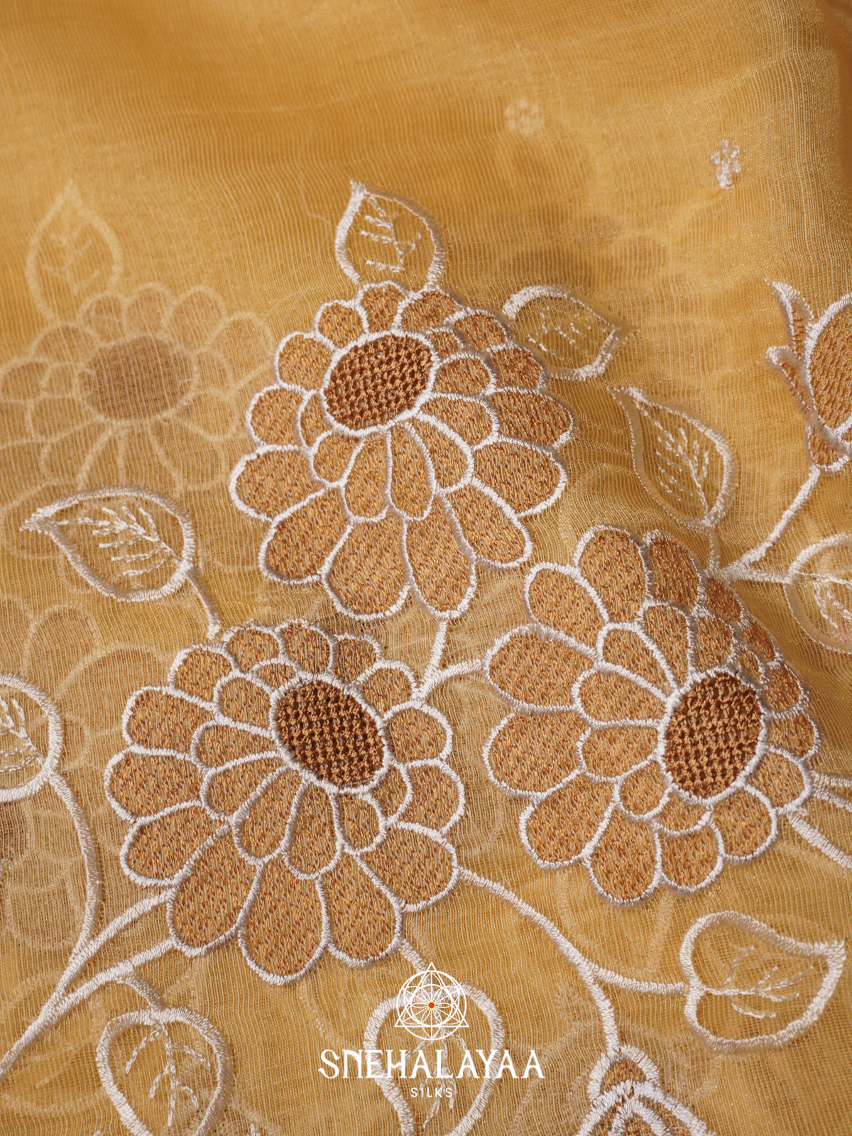 Yellow Linen Saree