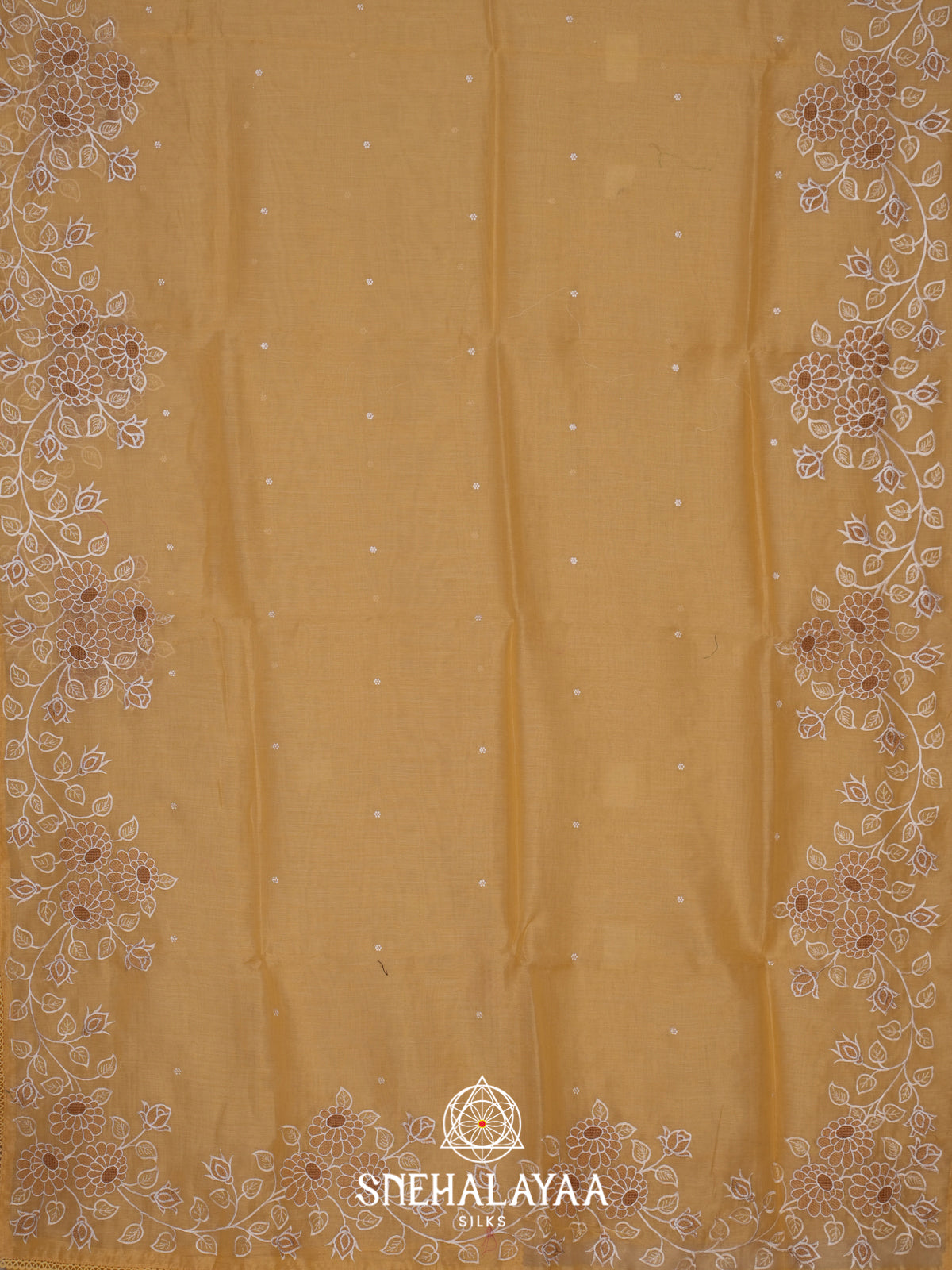 Yellow Linen Saree