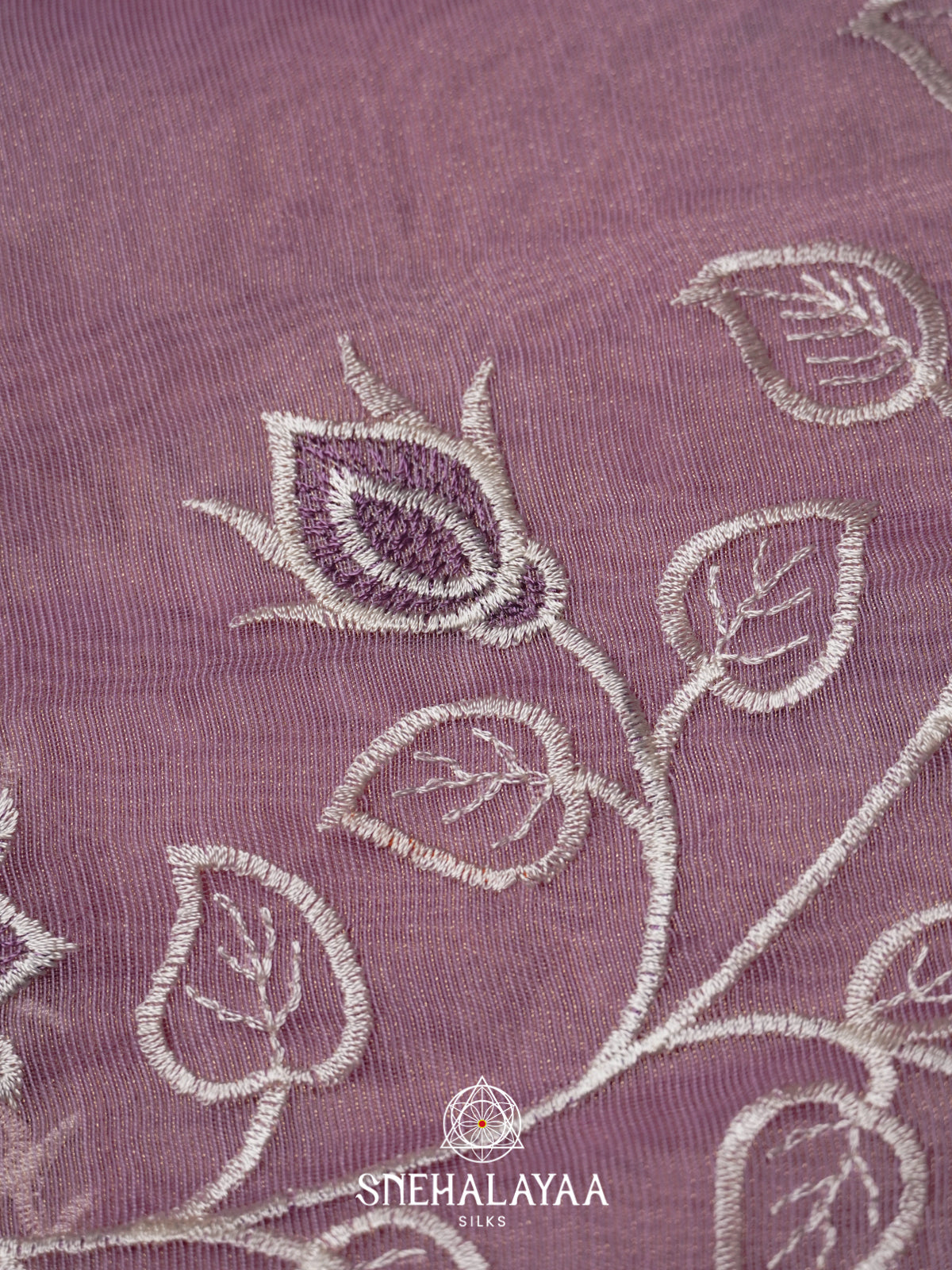 Lavender Linen Saree